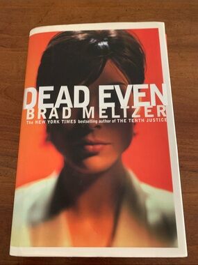 SIGNED 1st Edition Dead Even by Brad Meltzer - Red Cover Paperback